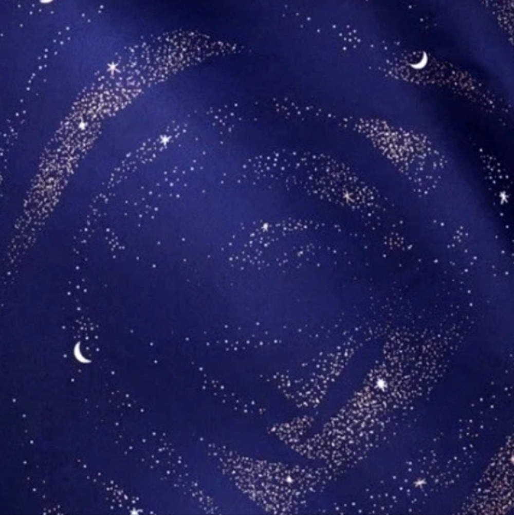 Lancome La Vie Est Belle Navy Blue Stars Sparkly Scarf Gift Set of 3